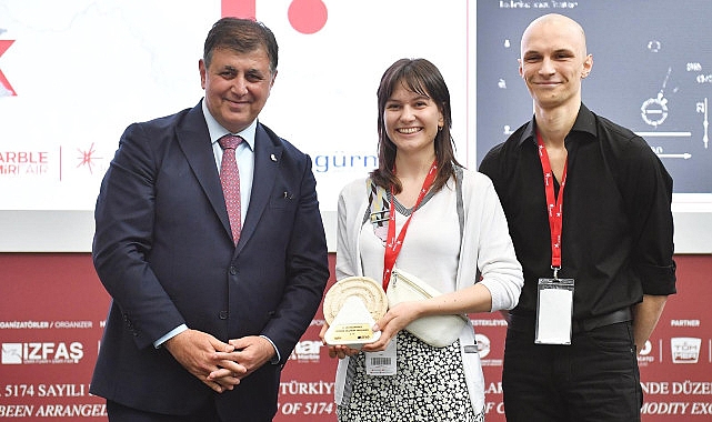 Uluslararası Değişik Doğal Taş Tasarım Yarışması’nın kazananları belli oldu Genç tasarımcılara ödüllerini Başkan Cemil Tugay verdi