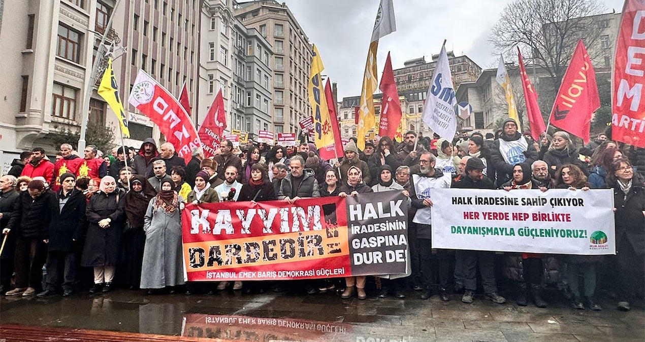 İstanbul’da ‘kayyum’ protestosu